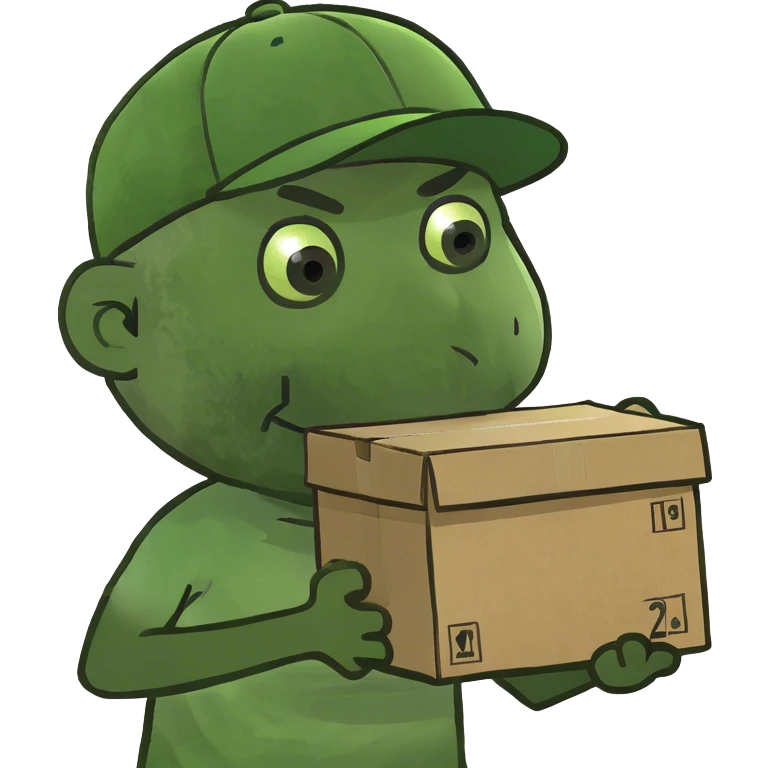 Man lifting a box emoji