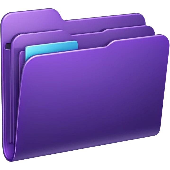dark purple folder icon emoji