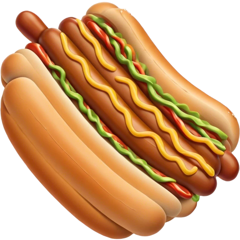 A hot dog dancing  emoji