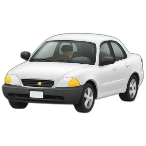 Driving home for work emoji