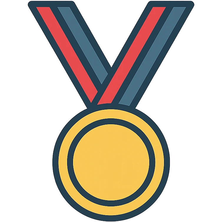 flat design style medal emoji