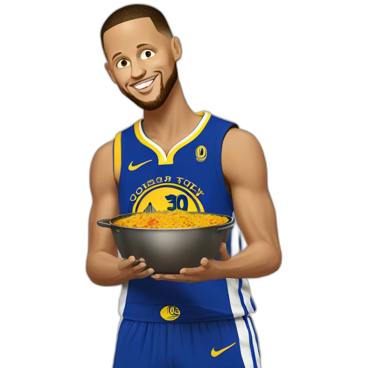 steph curry cooking curry emoji