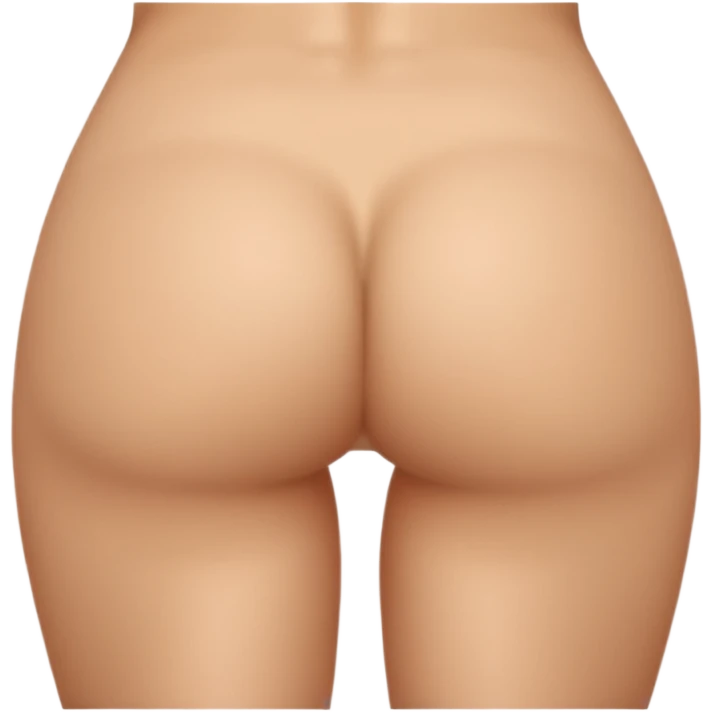 A naked girl showing her butt without pants or underwear  emoji