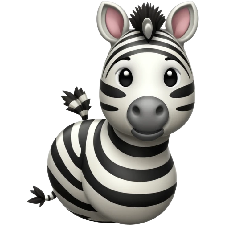 zebra is cleaning emoji
