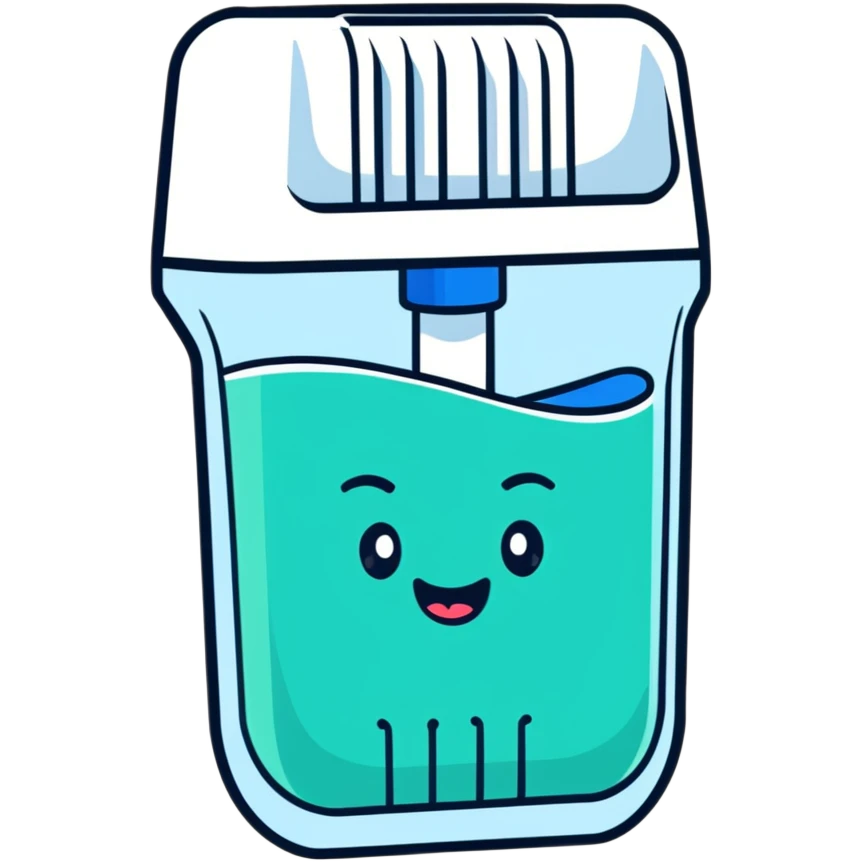 Oral-B dental floss container emoji