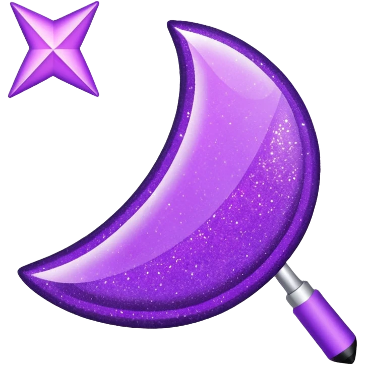 flecha para direita com glitter e roxa emoji