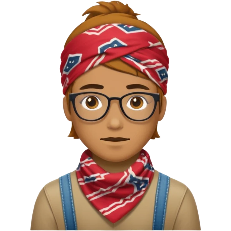 hipster bandana emoji