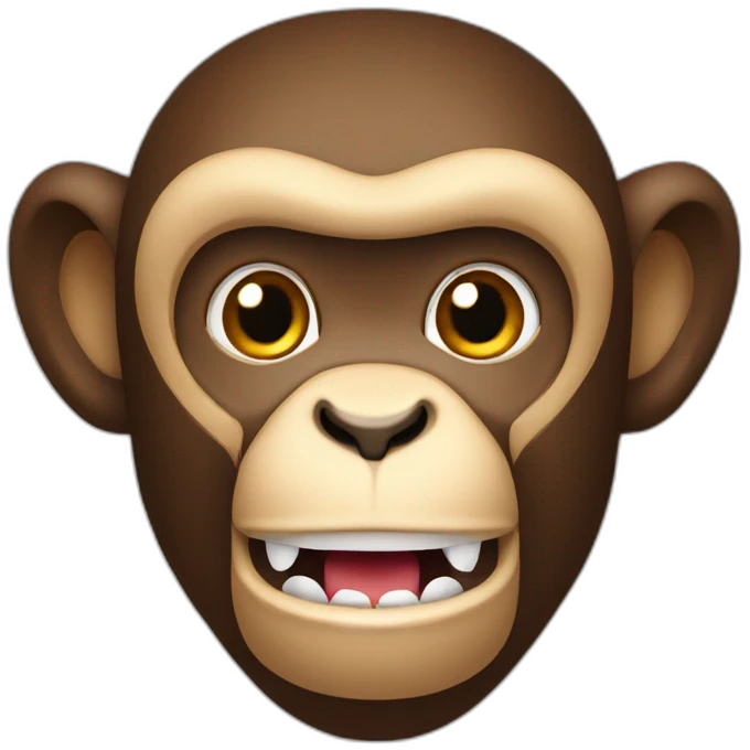 monkey with zip in the mouth emoji