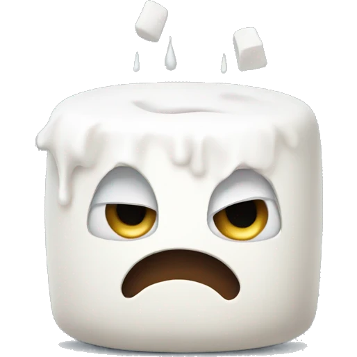 Crying Marshmellow emoji