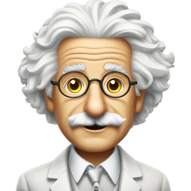 albert einstein fancy glasses emoji