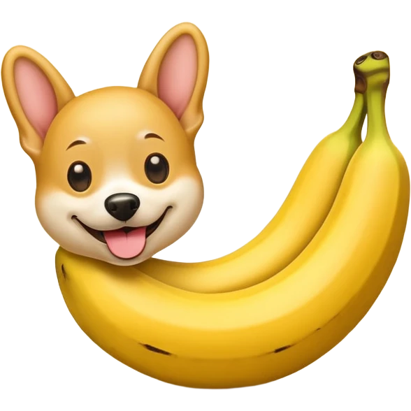 Banana dog ￼ emoji