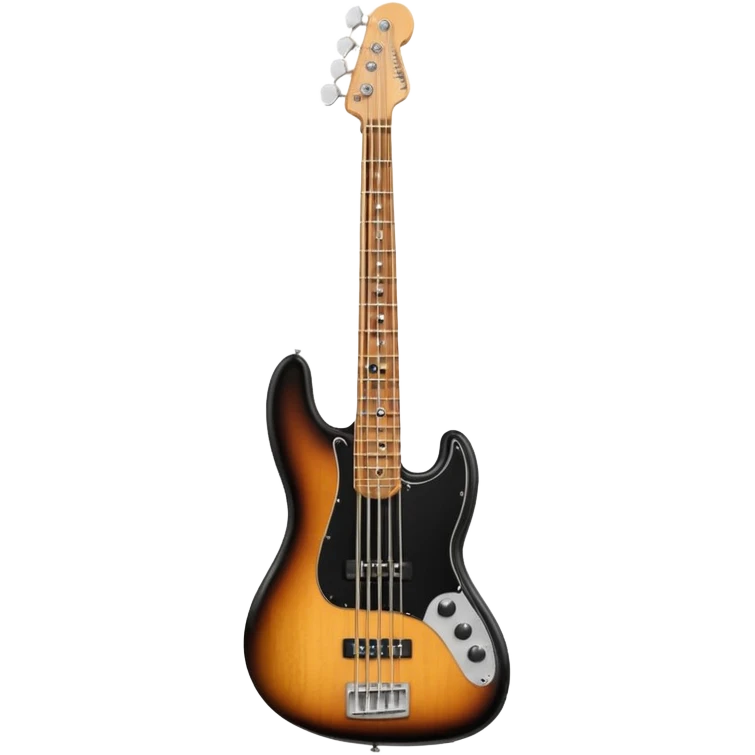 Left handed fender bass guitar emoji