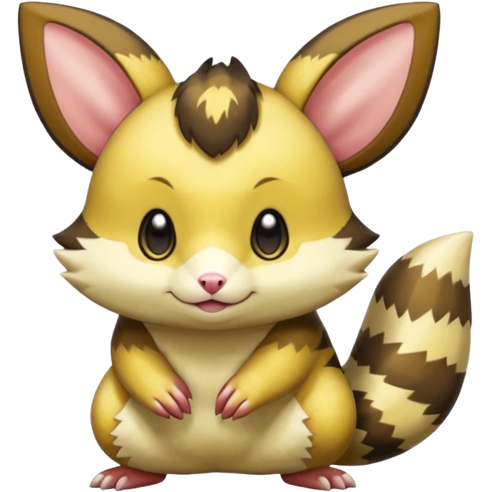 Scaley Phosphorescent Solar Furret-Pichu-animal emoji