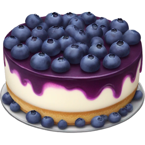 Blueberry cheesecake  emoji