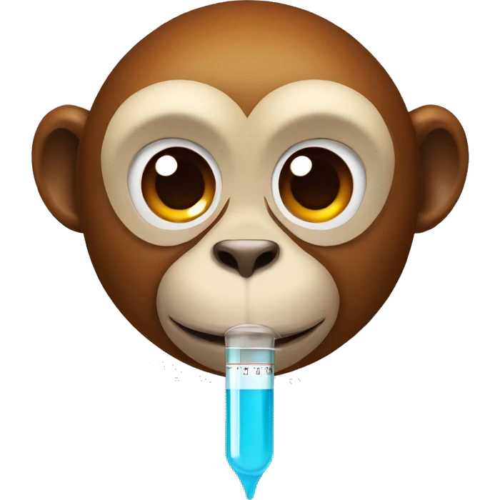 monkey face with thermometer emoji