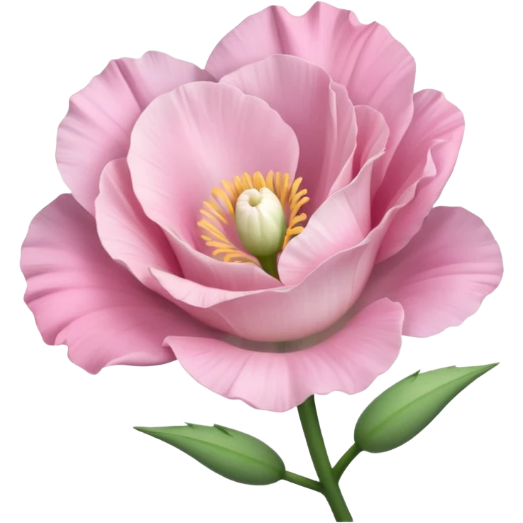 a Beautiful light pink flower Eustoma emoji