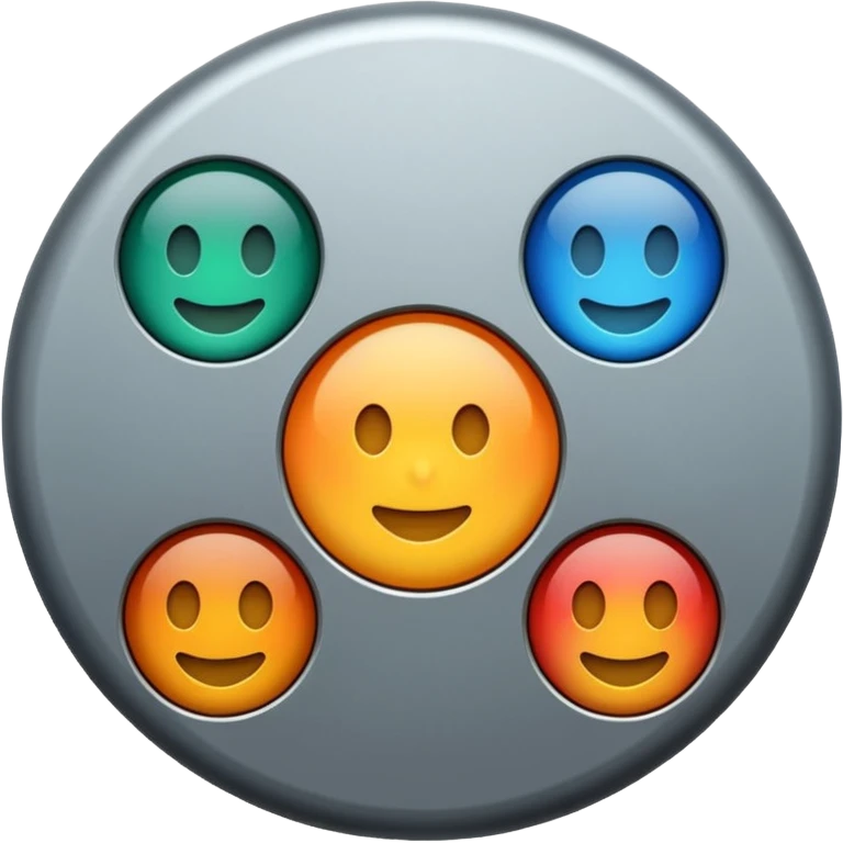 Metal matte circle, color - B9975B emoji