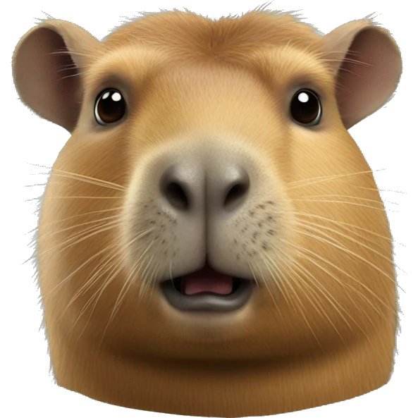 Capybara super réaliste  emoji