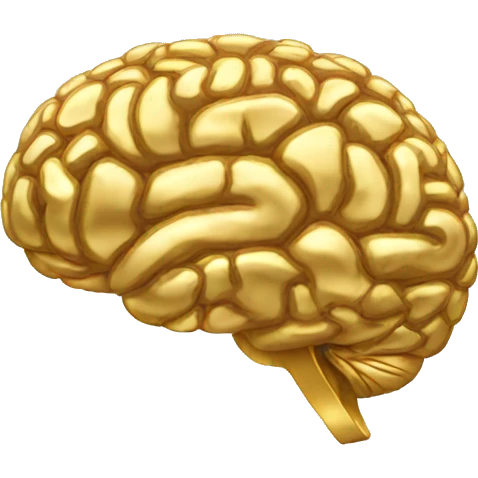 gold brain emoji