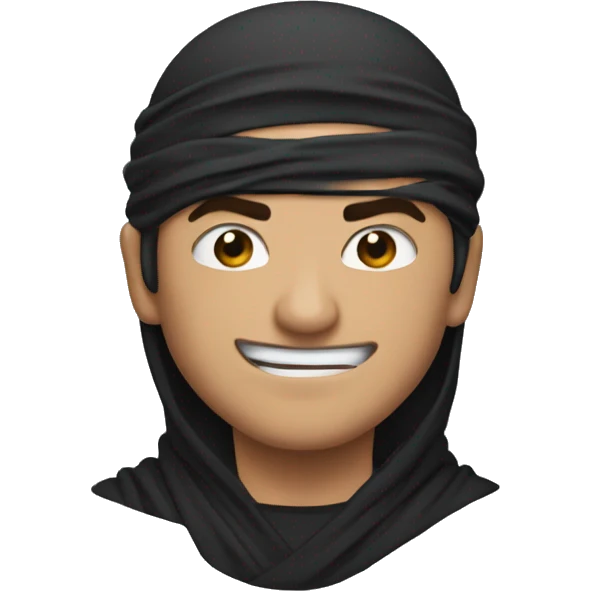 Ninja but make it look like this emoji: 🤷‍♂️ emoji