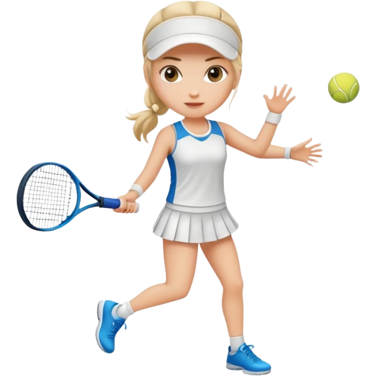 A girl playing tennis  emoji