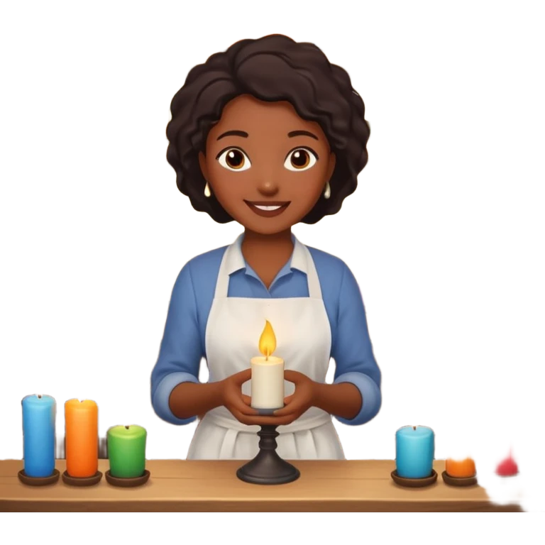 Candle Maker black woman emoji
