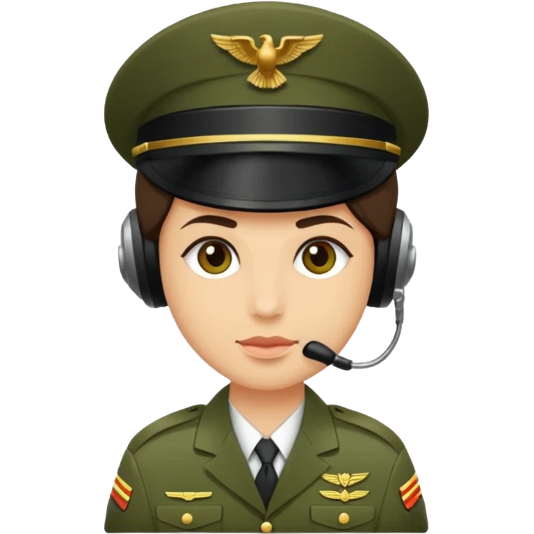 kulaklığı olan bir pilot emoji