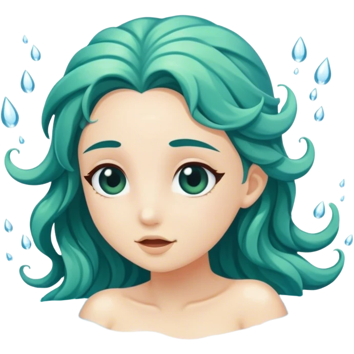 Submerged female Water nymph emoji