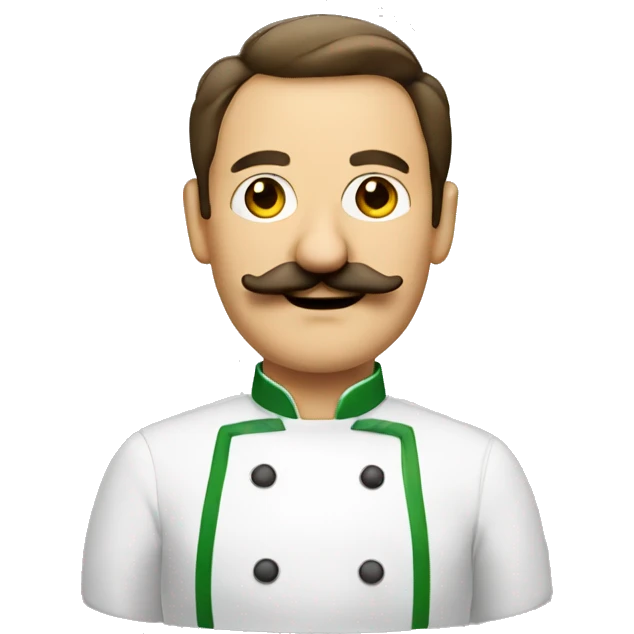 A Italian chef with a moustache emoji
