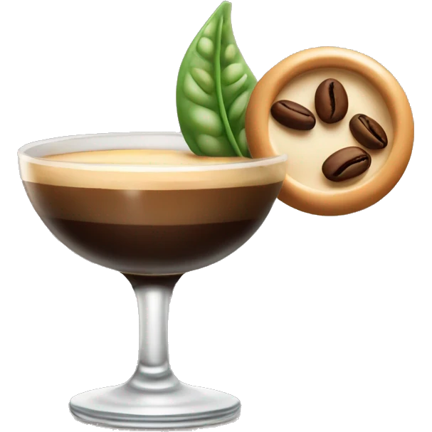 Espresso martini with beans emoji