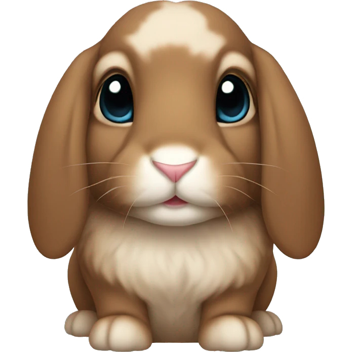 brown lop ear bunny emoji