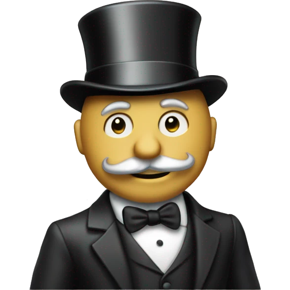 the monopoly man emoji