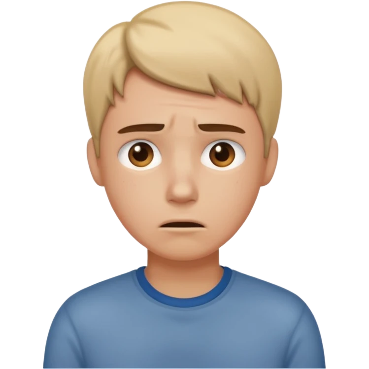 a person feeling nervous in a group emoji