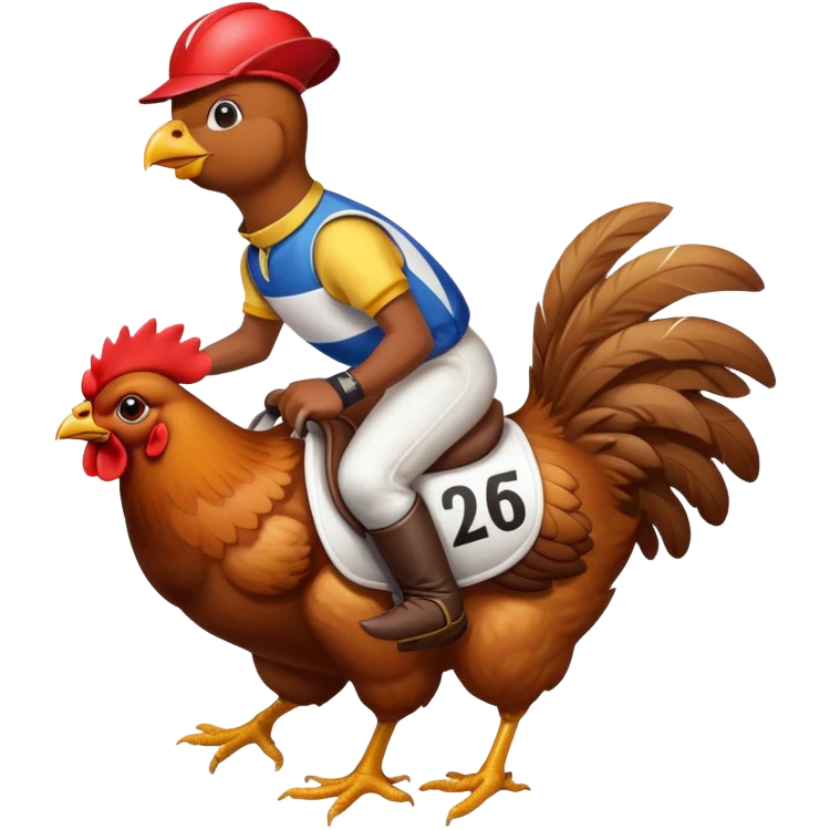 chicken jockey emoji
