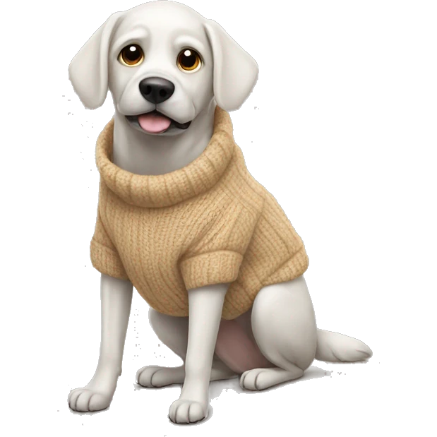 dog with sweatter emoji