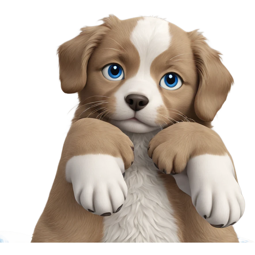 realistic blue eyes cat dog emoji