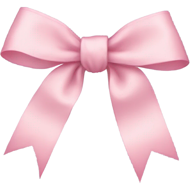 light pink ribbon bow emoji