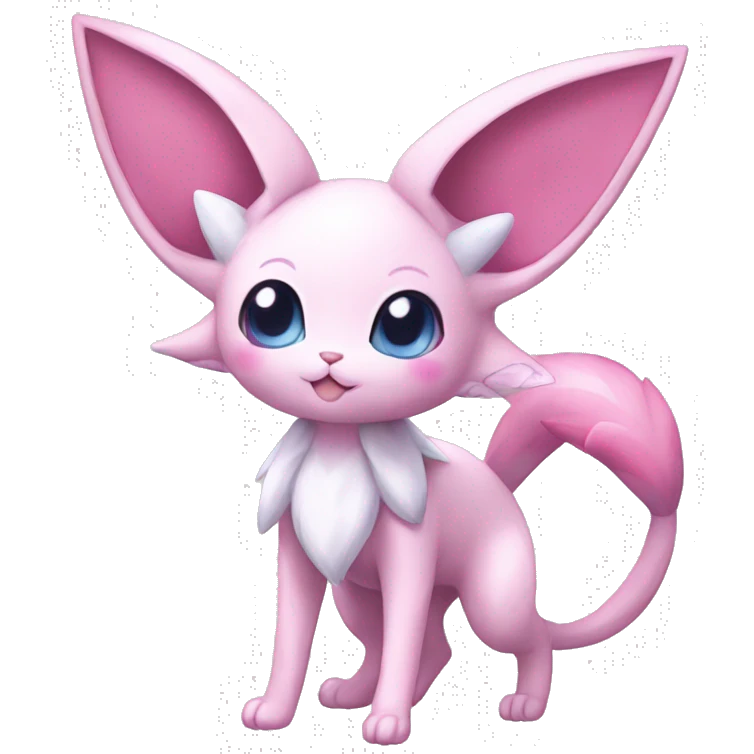 Kawaii Sylveon-Espeon-Pokémon full body emoji