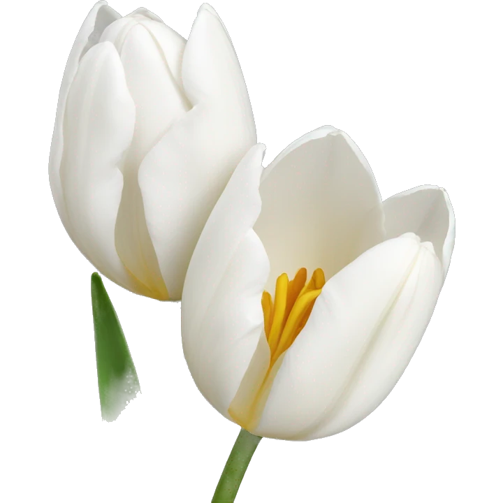 white tulips emoji
