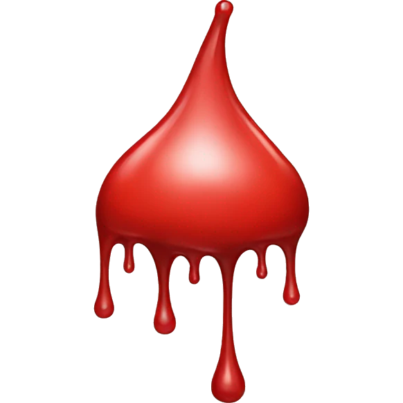 red drip emoji