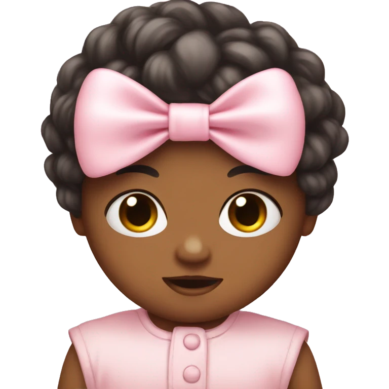 Baby pink bow emoji