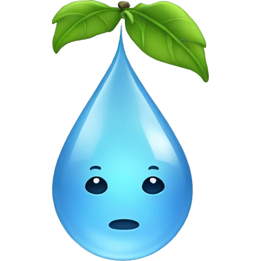 Rain drop emoji