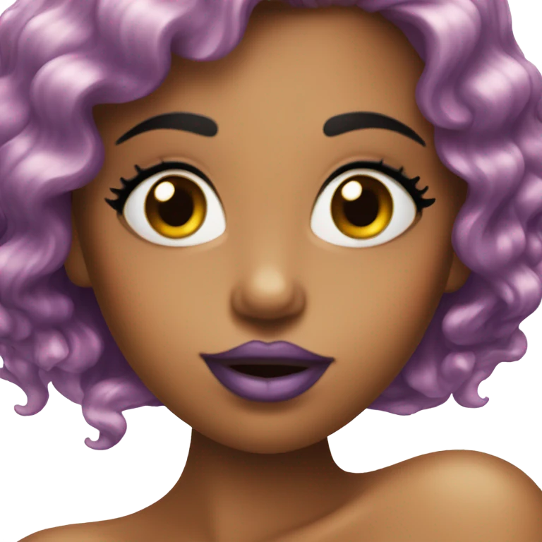 Mermaid with sparkly lips ￼ emoji