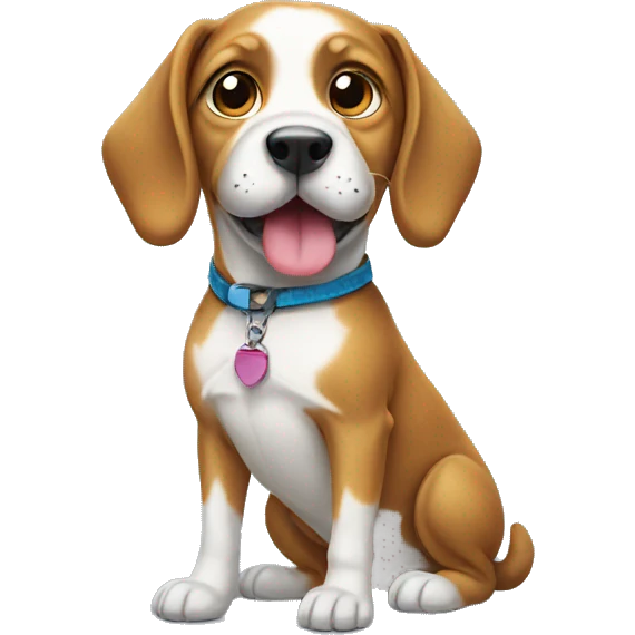 Dog wearing shoes emoji