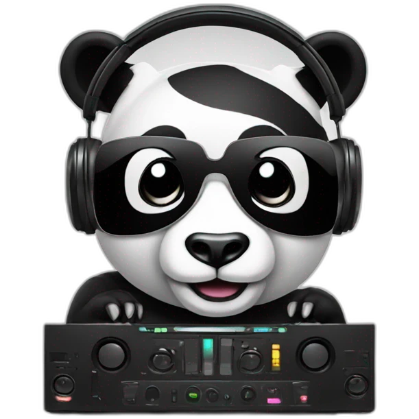 Panda DJ emoji