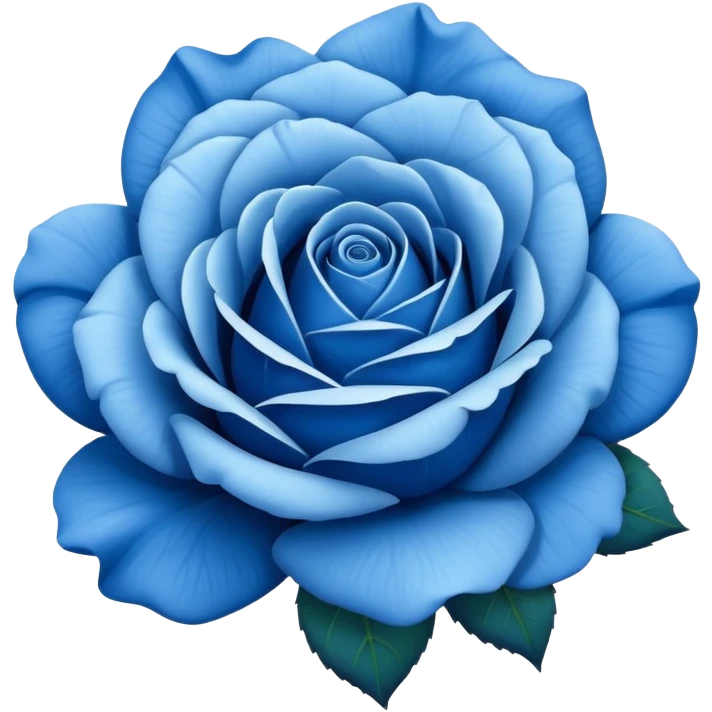 Blue rose emoji