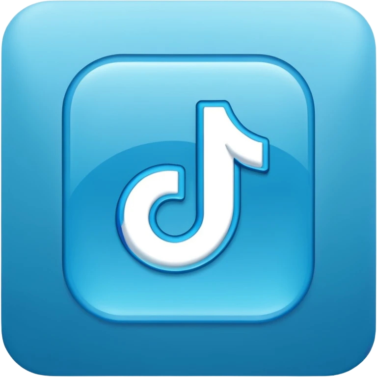 BLUE TIK TOK TICK emoji