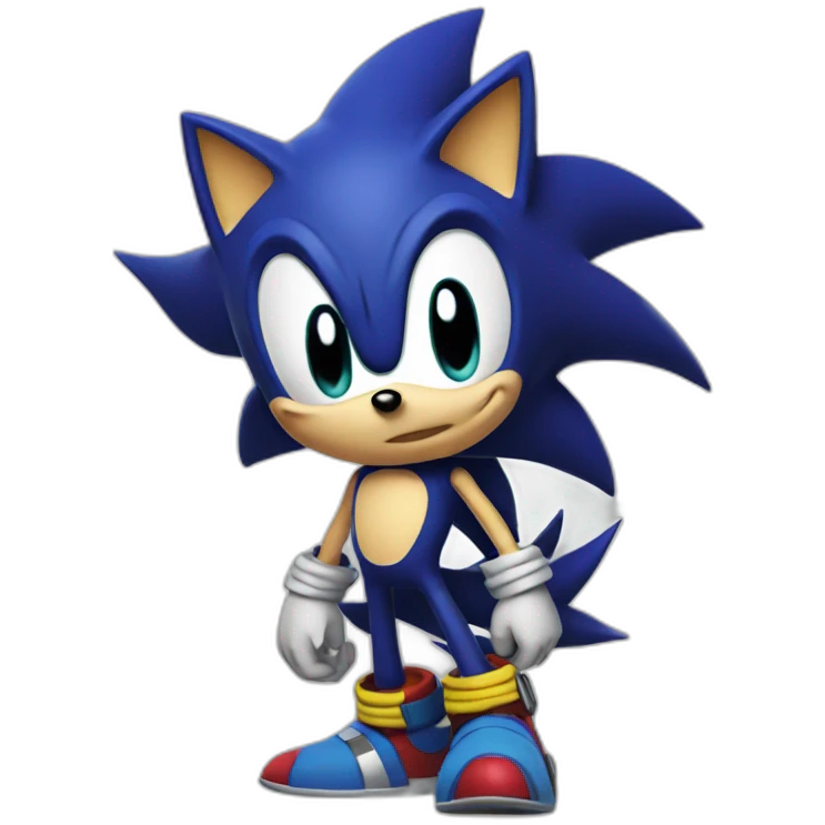 Dark sonic emoji