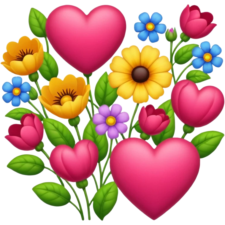 Hearts of Flowers emoji