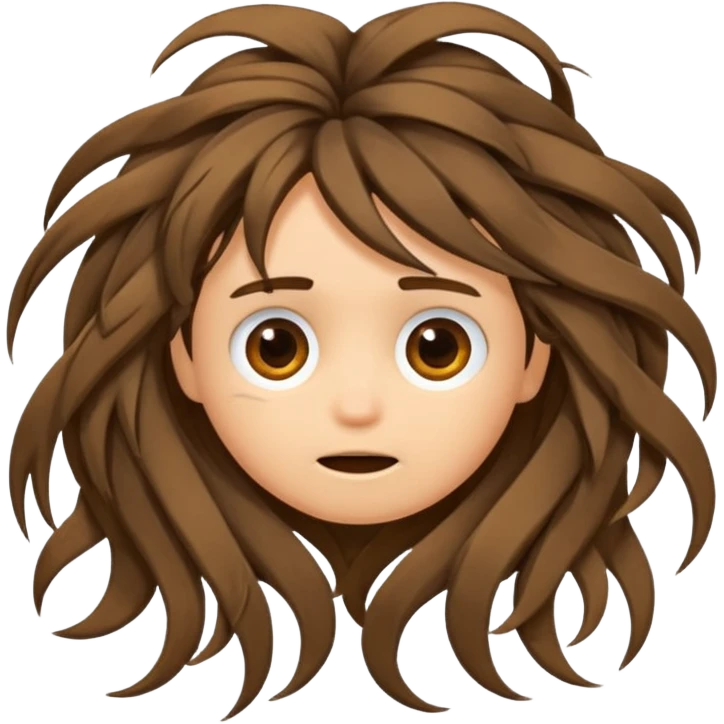 hair bad emoji